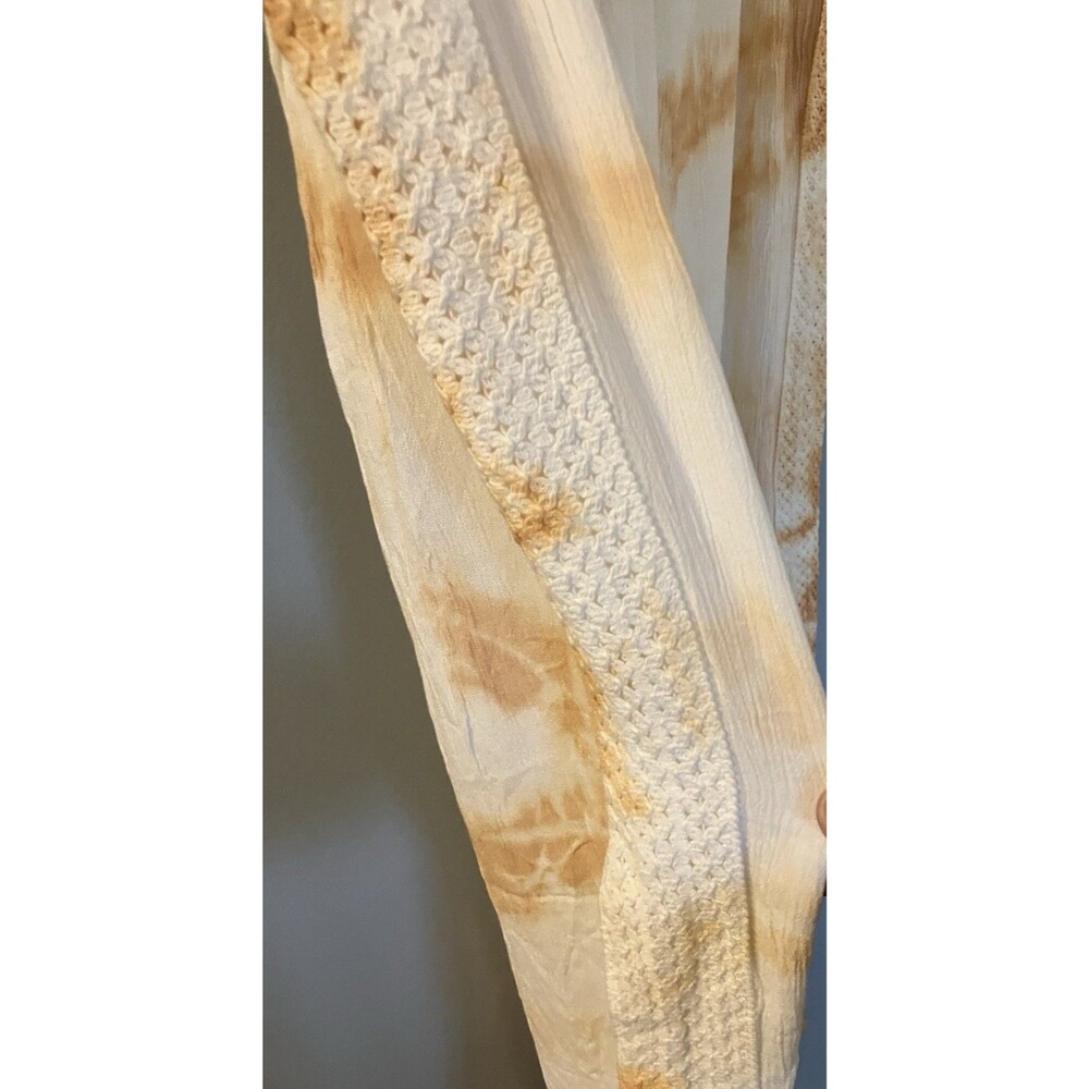 NWT Kiwi & Punch Miami Boho Wide Leg Tie Dyed Summer Pants Size Med Color Nude - Picture 5 of 7